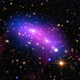 Image credit: NASA, ESA, CXC, NRAO/AUI/NSF, STScI, and G. Ogrean (Stanford University), Acknowledgment: NASA, ESA, and J. Lotz (STScI), and the HFF team